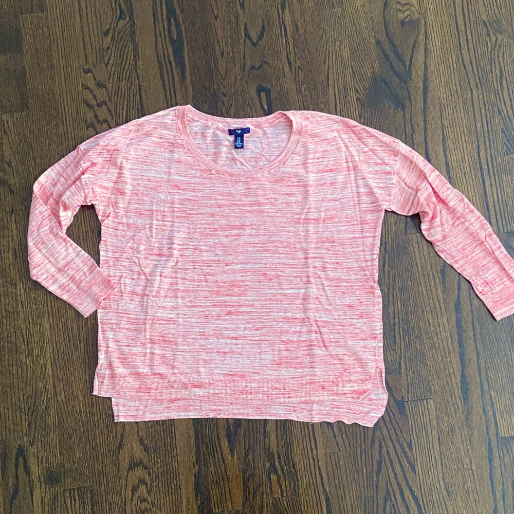 Gap Pink Marled Pullover Sweater